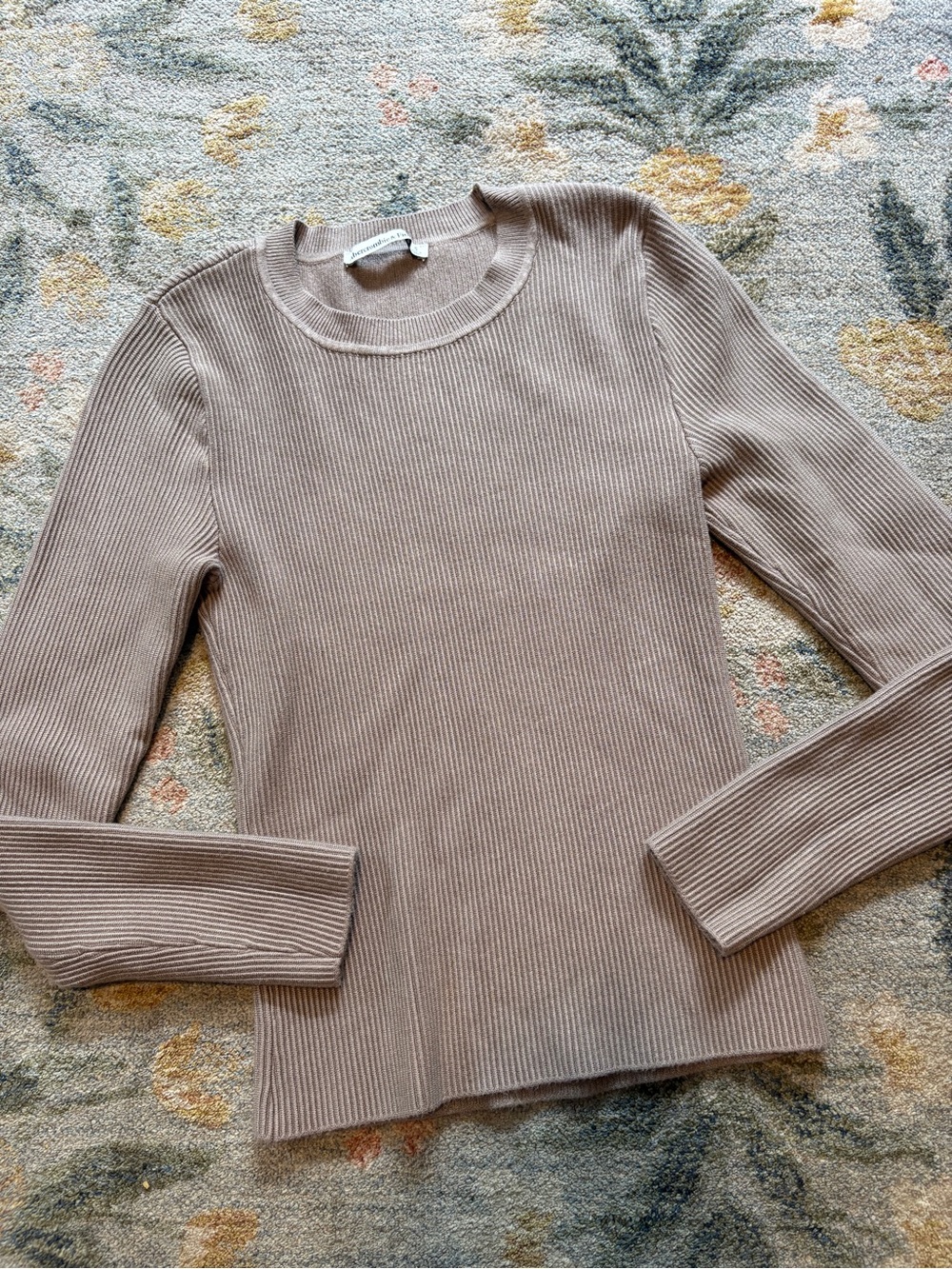 Abercrombie Ribbed Long Sleeve Contour Top Small